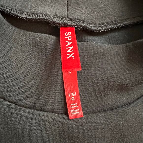 SPANX black sleeveless turtleneck top size L - Picture 6 of 11
